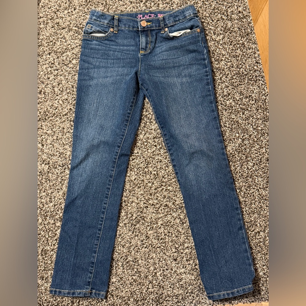 The Children’s Place Girl’s Dark Blue Skinny Jeans
